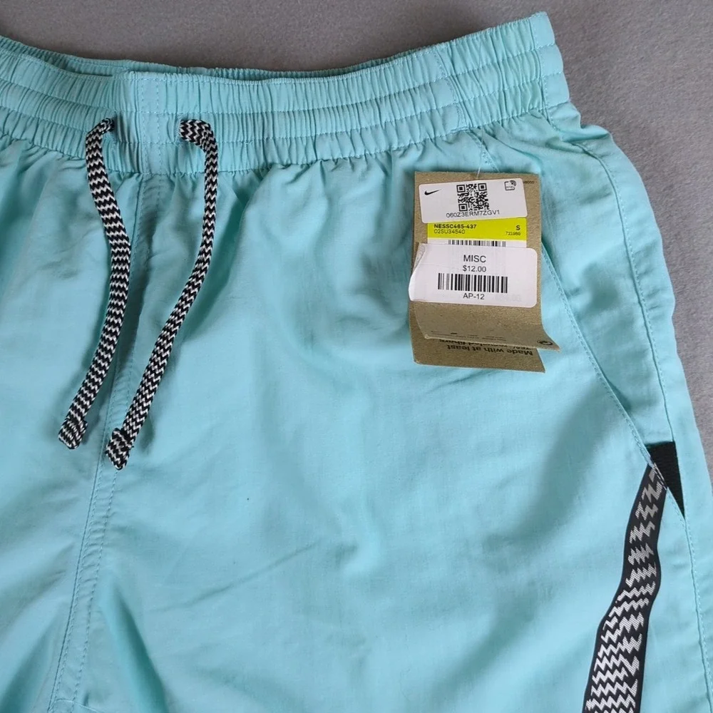 Nike Swim Trunks Mens Small Turquoise Blue 6